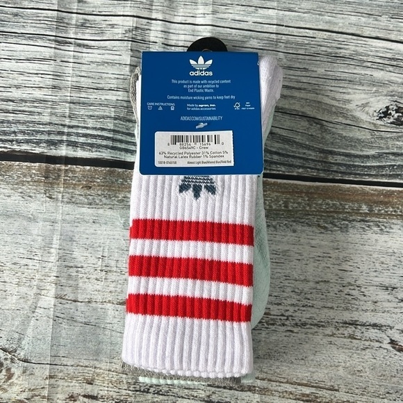 Adidas 3-Pair Pack of  3 Different Color’s / Youth Shoe Size ( L ) 3Y-9 - Picture 3 of 4